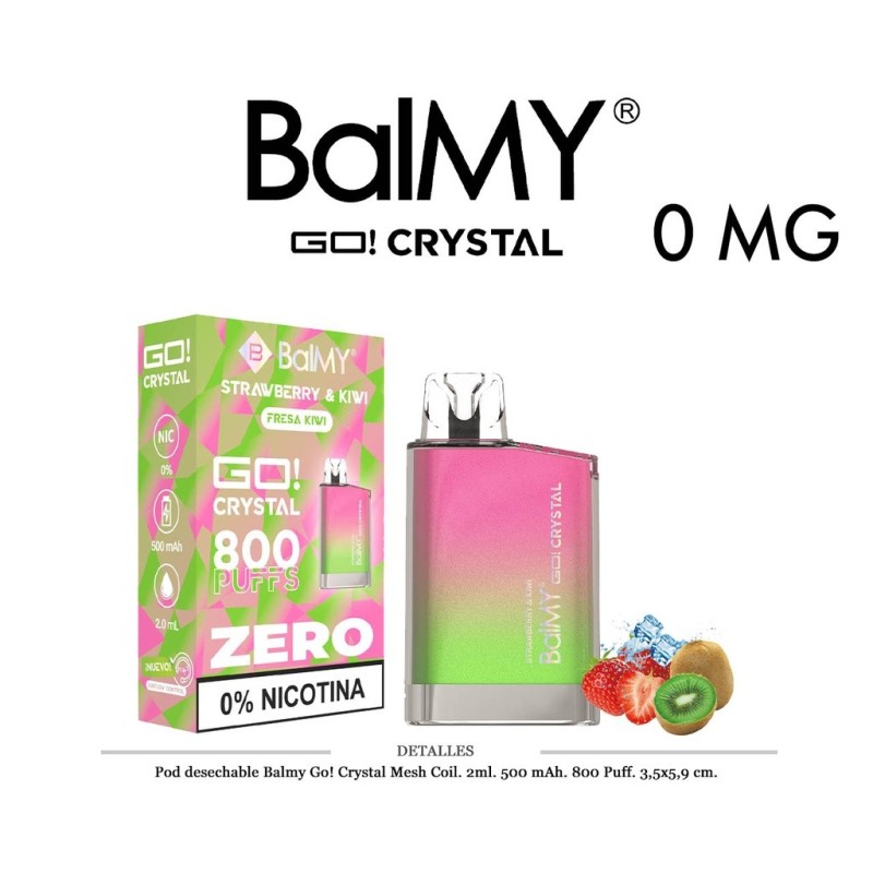 POD. DES. BALMY GO! CRYSTAL STRAWBERRY KIWI 0MG 2ML
