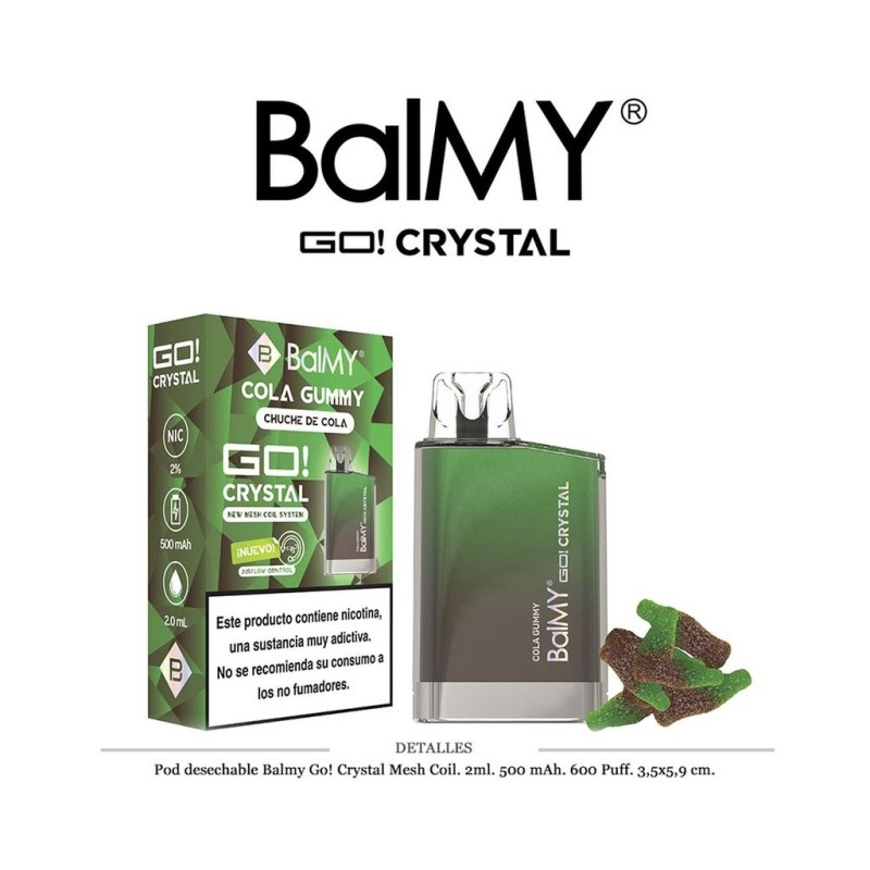 POD. DES. BALMY GO! CRYSTAL COLA GUMMY 20MG 2ML