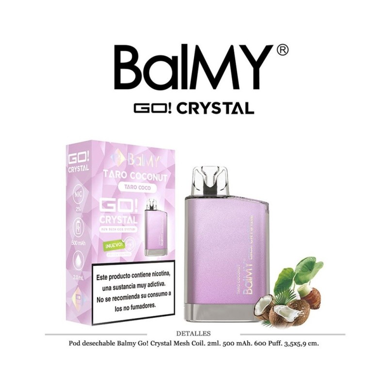 POD. DES. BALMY GO! CRYSTAL TARO COCONUT 20MG 2ML