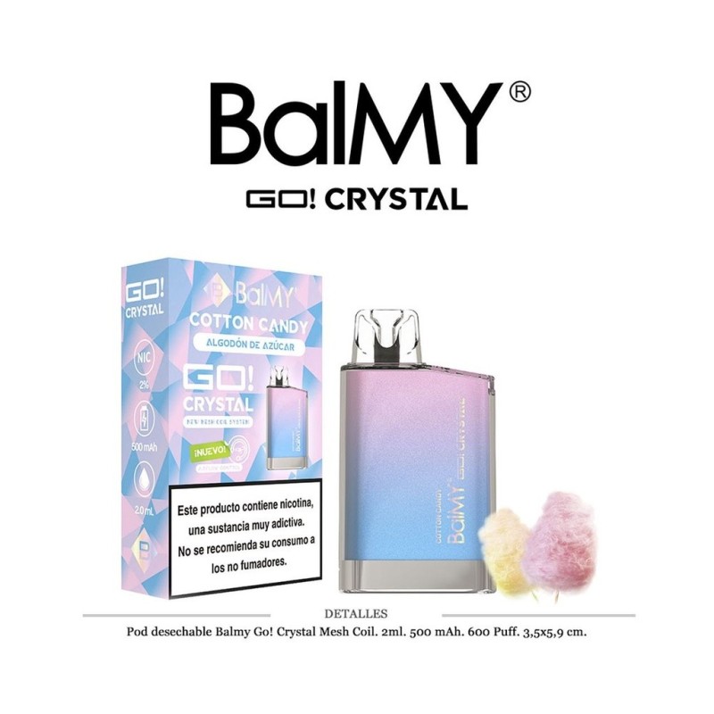 POD. DES. BALMY GO! CRYSTAL COTTON CANDY 20MG 2ML