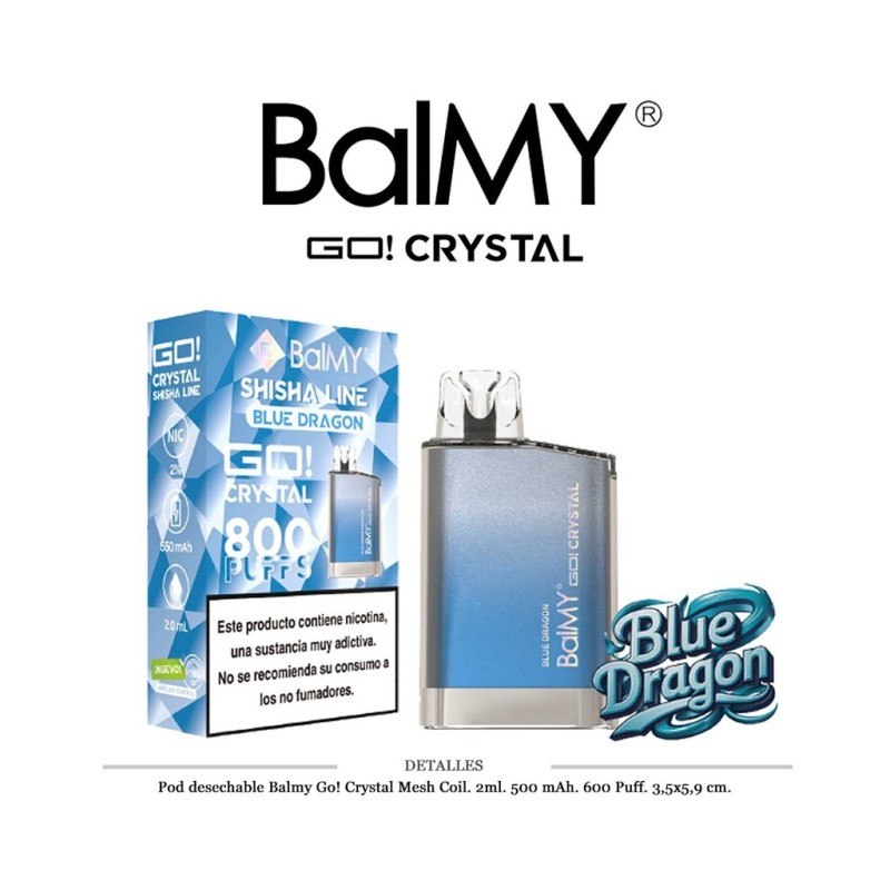 POD. DES. BALMY GO! CRYSTAL BLUE DRAGON 20MG 2ML