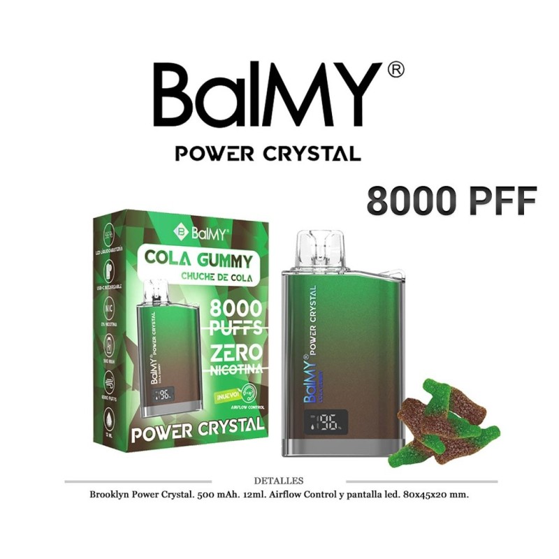 POD. DES. BALMY POWER CRYSTAL COLA GUMMY 0MG 12ML