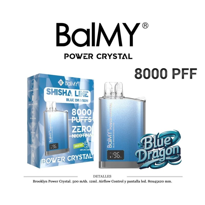 POD. DES. BALMY POWER CRYSTAL BLUE DRAGON 0MG 12ML