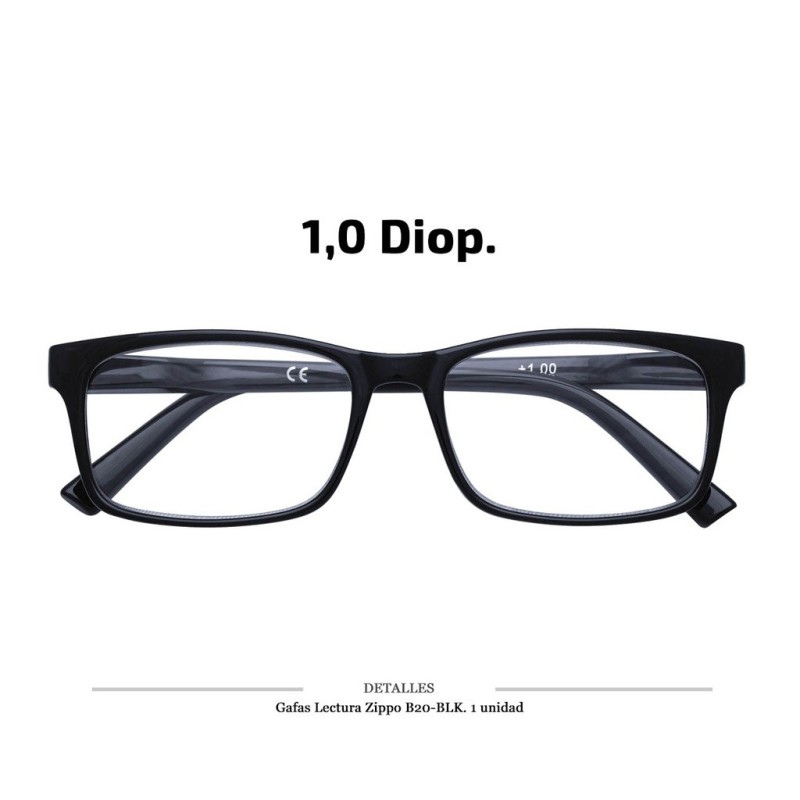 GAFAS LECTURA ZIPPO B20 BLK 1,0 DIOP 1 UD
