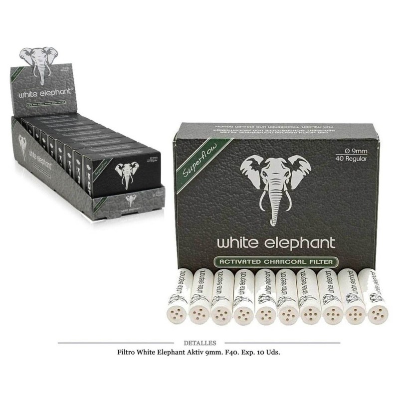 FILTRO WHITE ELEPHANT AKTIV 9 MM F40 10 UDS