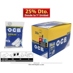 FILTRO OCB REGULAR 7,5MM 30x100 UDS