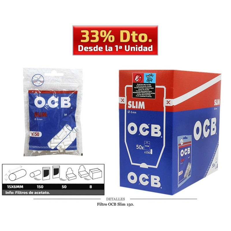 FILTRO OCB SLIM 6MM 50x150 UDS