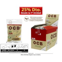 FILTRO OCB SLIM ORGANIC 6MM C/LIBRITO 10x120 UDS