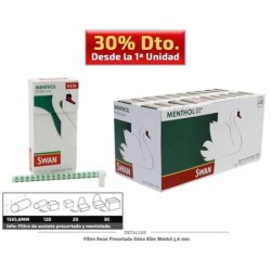 FILTRO SWAN EXTRA SLIM PREC MENTOL 5,6MM 20X120 UDS