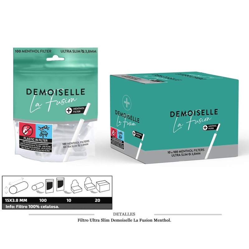 FILTRO DEMOISELLE LA FUSION ULTRA SLIM 3,8MM 10X100 UDS