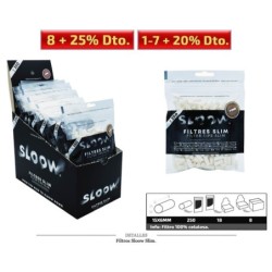 FILTRO SLOOW SLIM PAPER 6MM 18X250 UDS