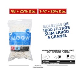 FILTRO SLOOW SLIM LONG 6MM 1X1000 UDS