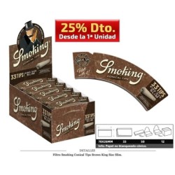 FILTRO SMOKING CONICAL TIPS BROWN K.S.SLIM 50X33 UDS